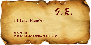 Illés Ramón névjegykártya