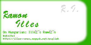 ramon illes business card